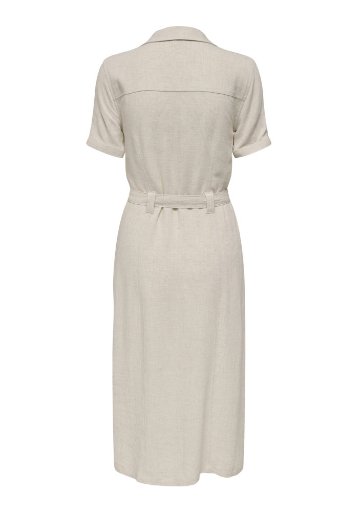 ONLSIESTA SS LINEN BL SHIRT DRESS P 15347210 Moonbeam